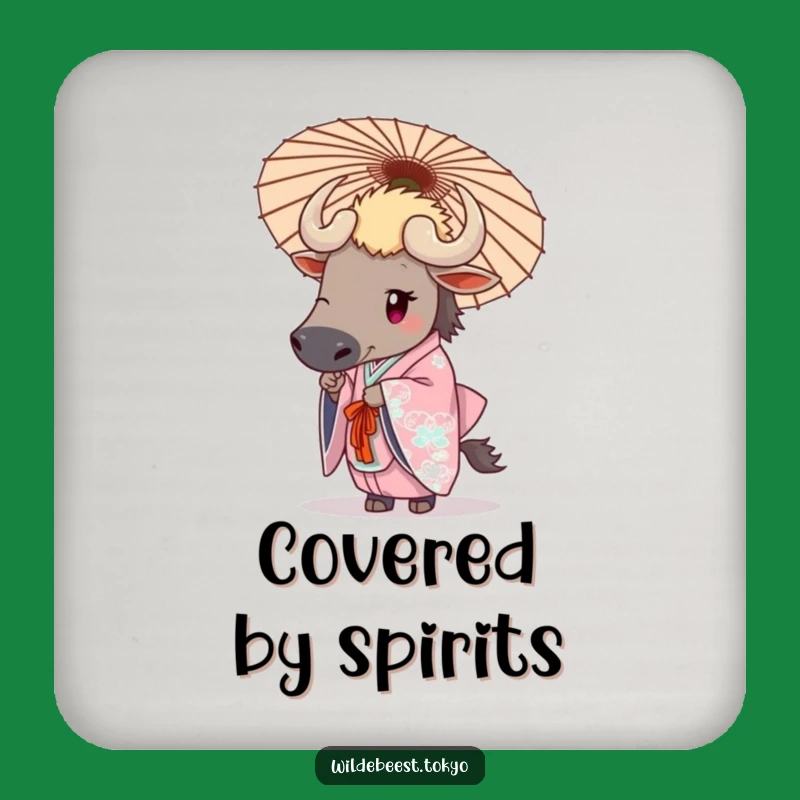 Funny Wildebeest Umbrella Coaster: Protect Surfaces with Chic Humor