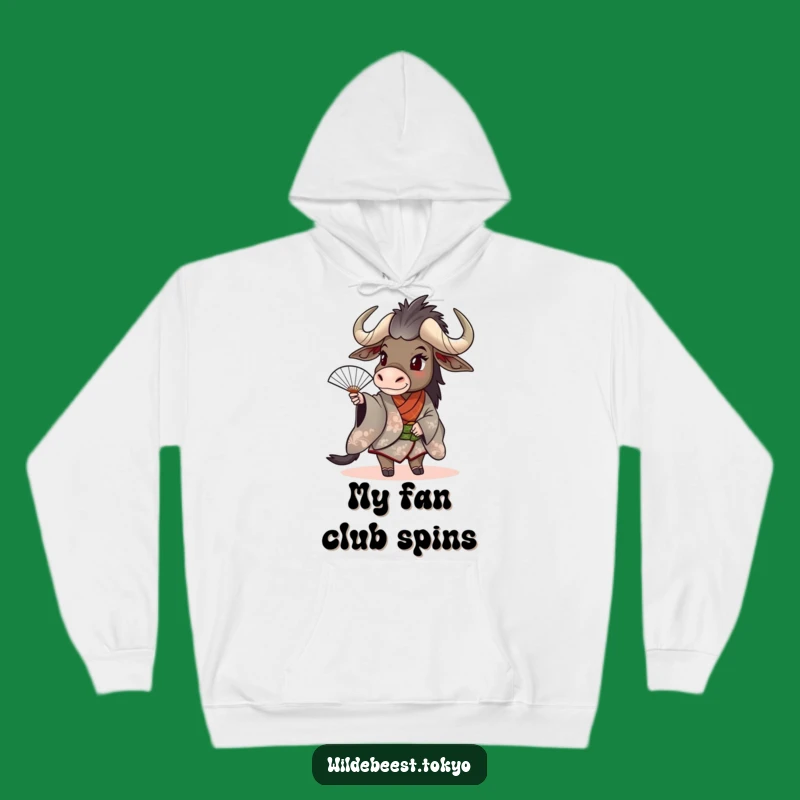 Funny Wildebeest Kimono Fan Hoodie: Cozy Up with Playful Humor
